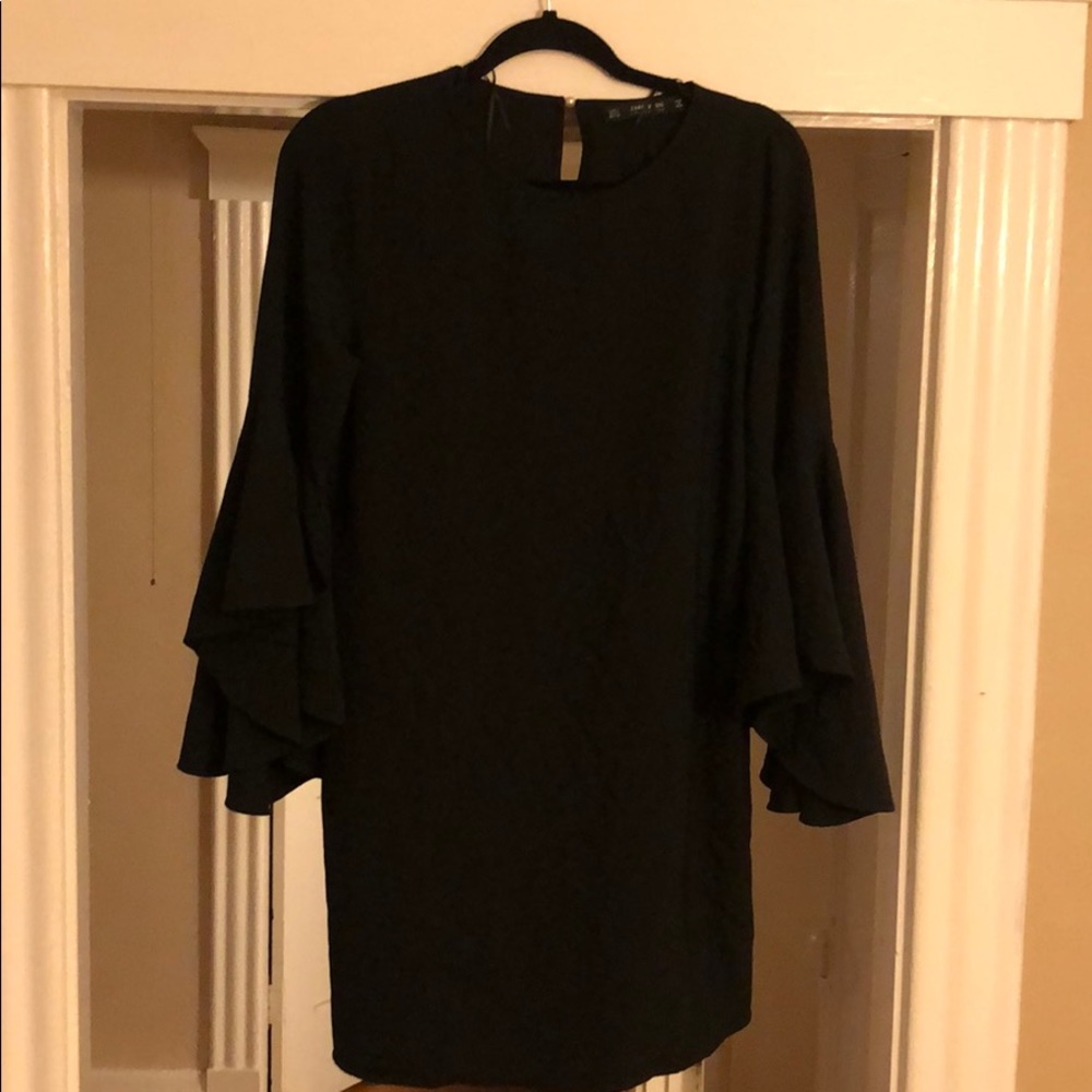 ZARA - Basic Collection Bell Sleeve Shift Dress